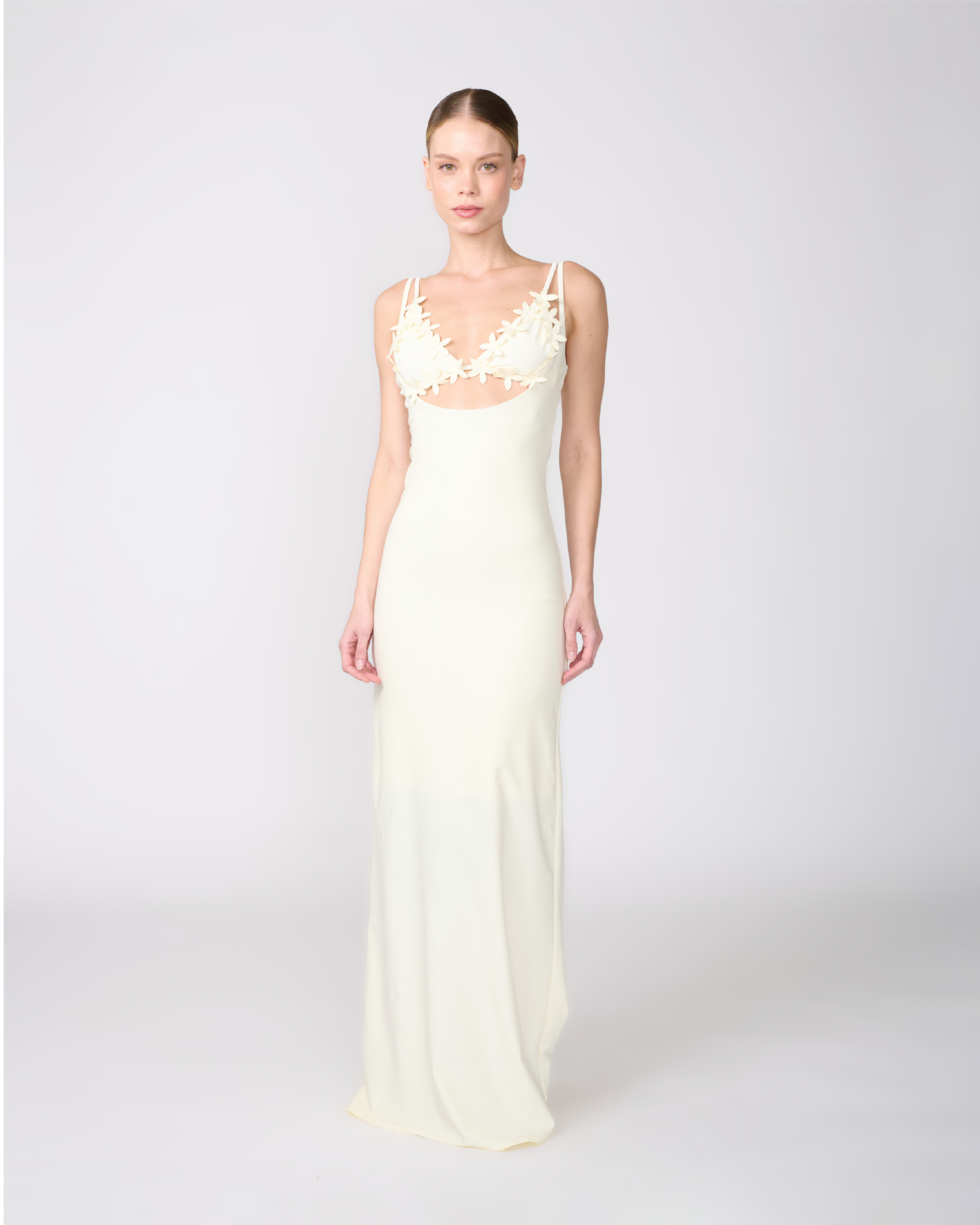 two piece ivory dress Two Piece Ivory Wedding Dresses with Sleeves Plus Size Rustic Wedding Dress AWD1258