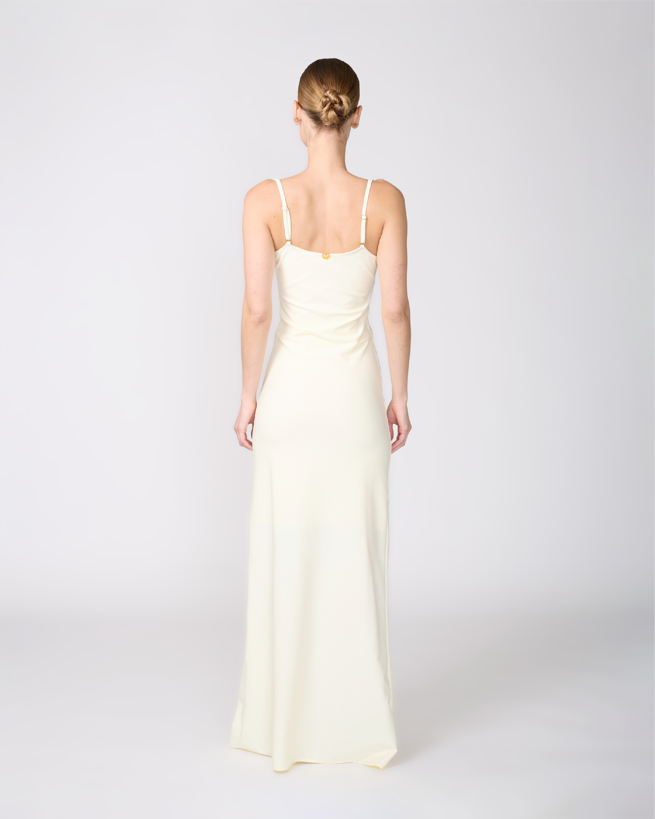 two piece ivory dress Faux Two Piece Bridal Gown with 3D Lace