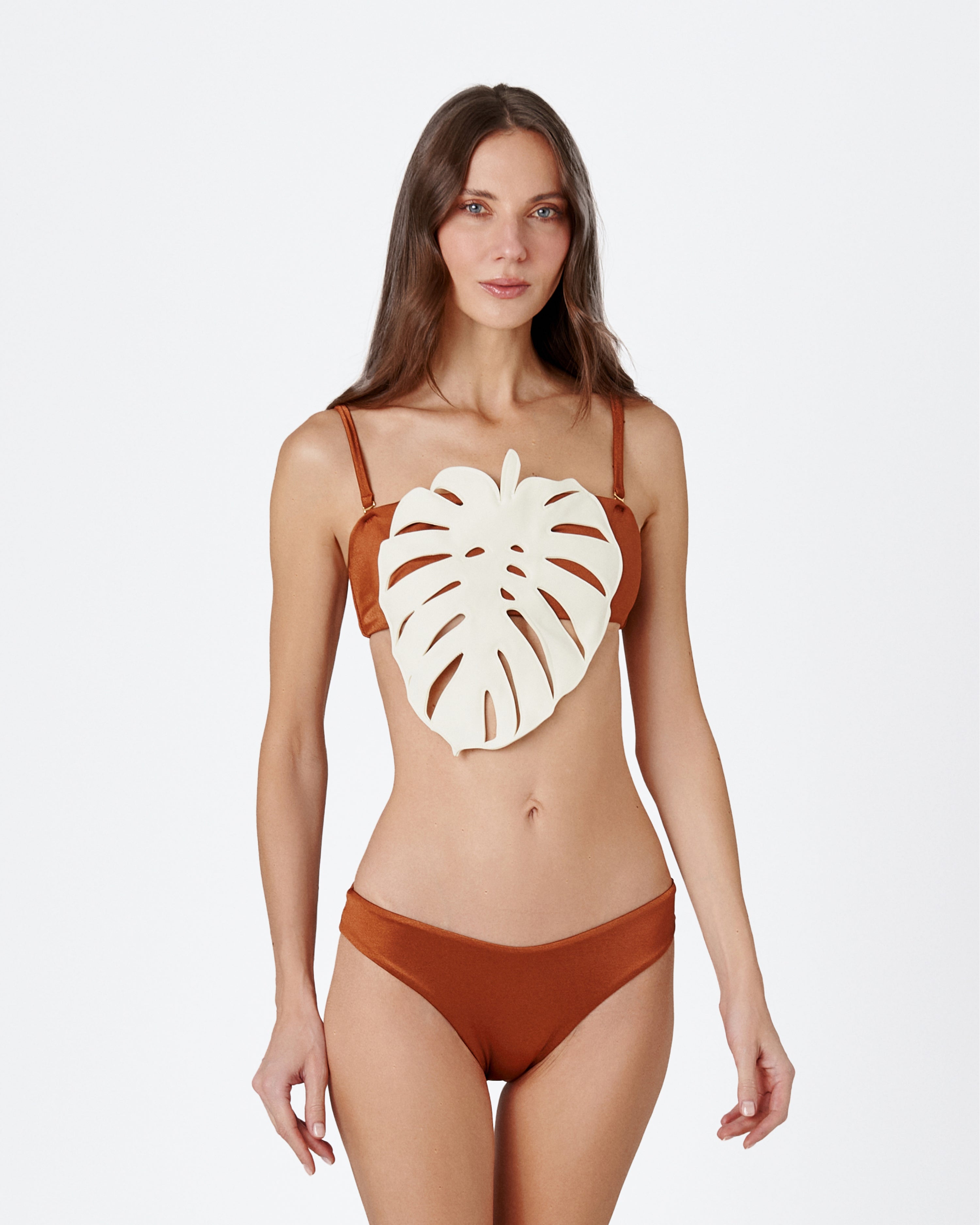 HOJA ROTA BIKINI TOP