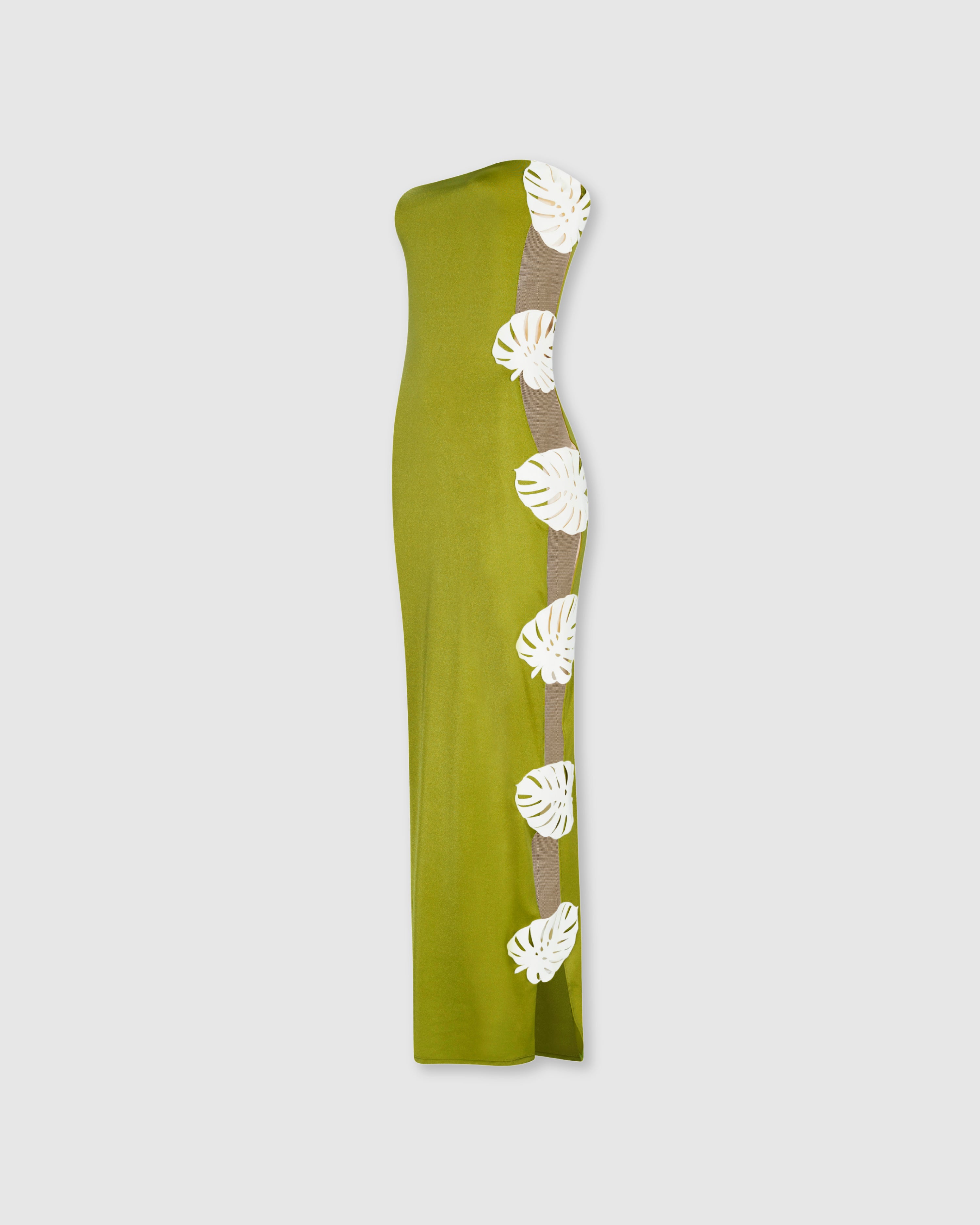 HOJA ROTA STRAPLESS DRESS