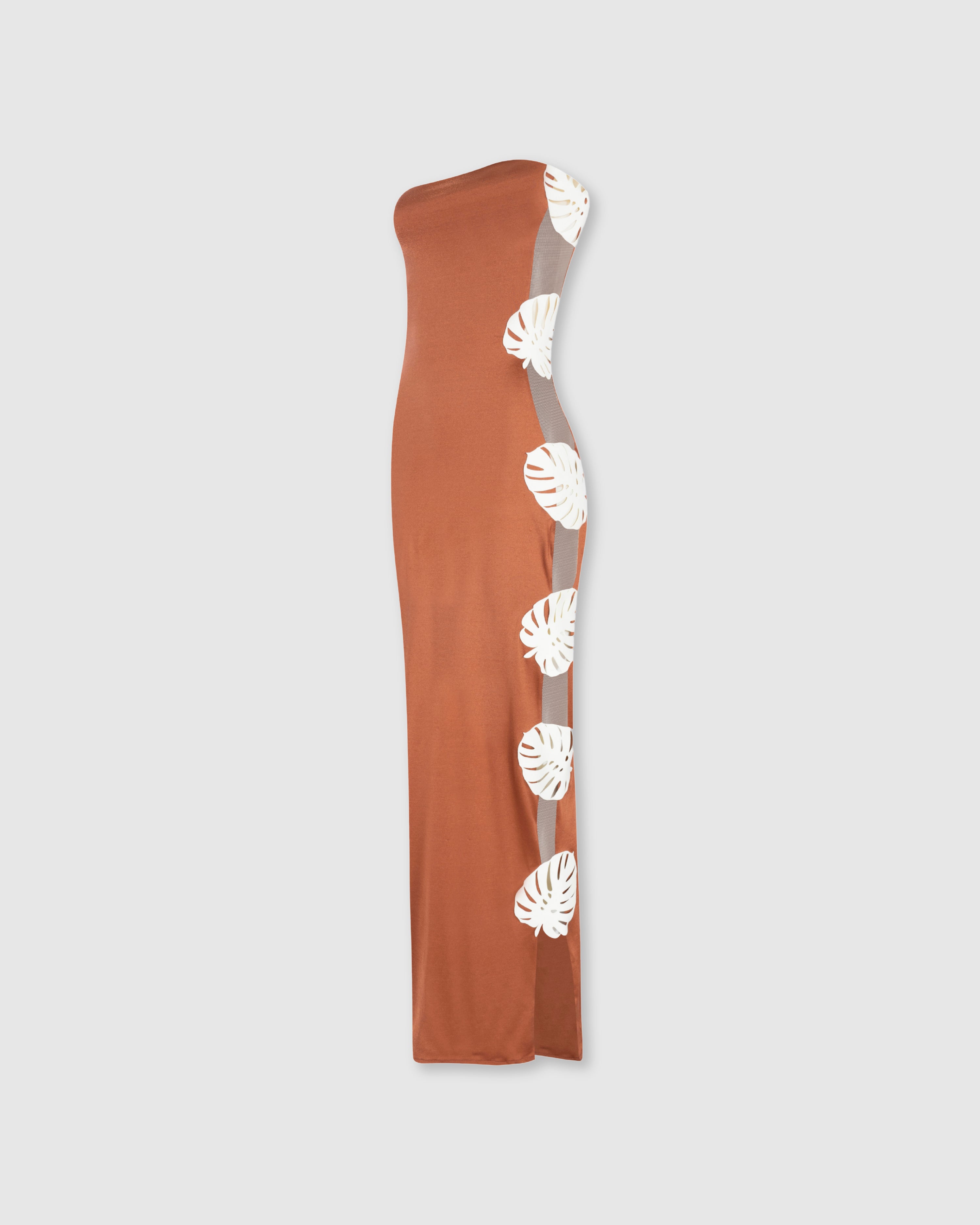 HOJA ROTA STRAPLESS DRESS